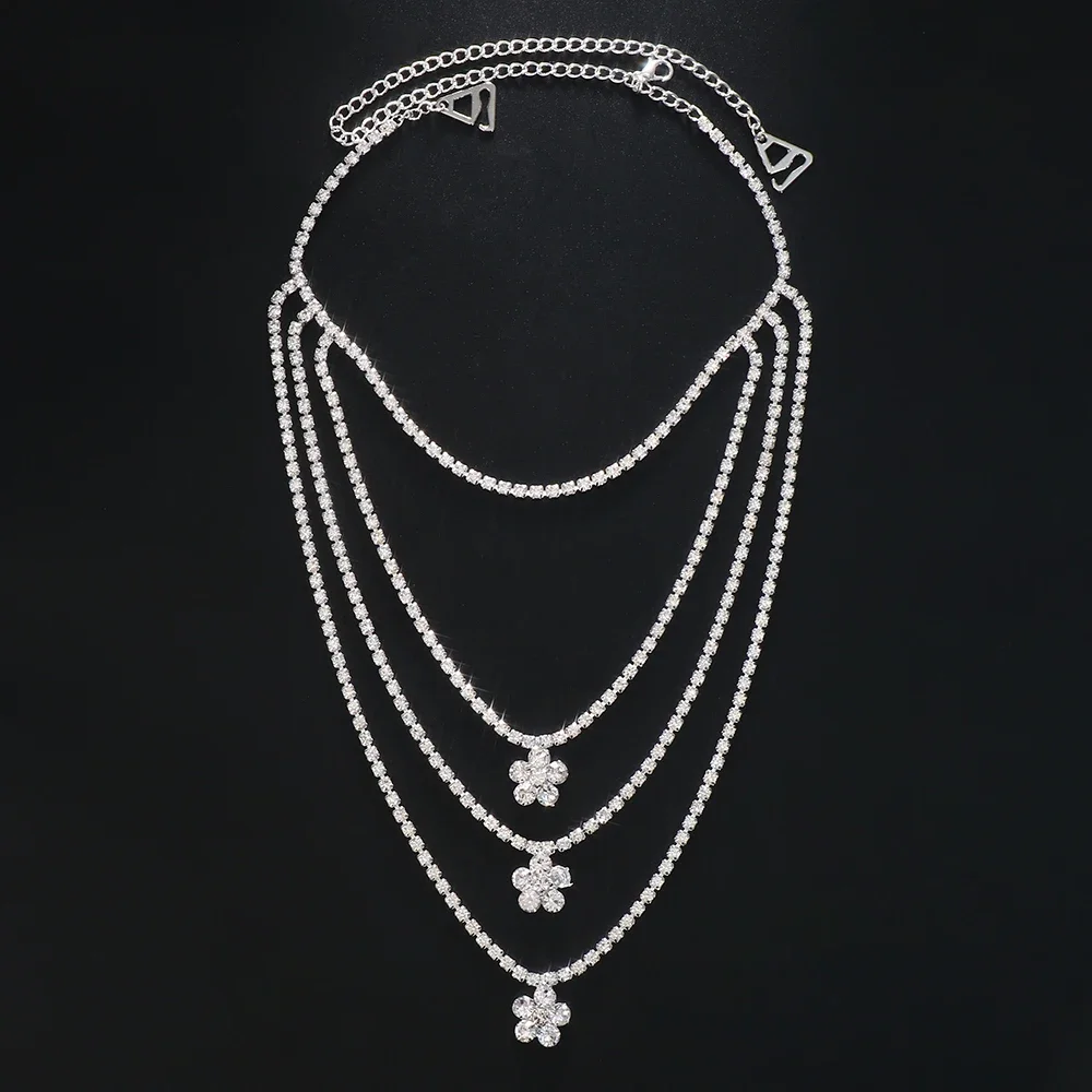 Stonefans 1 шт. подвеска в виде цветка плечевой ремень Женская Роскошная бижутерия