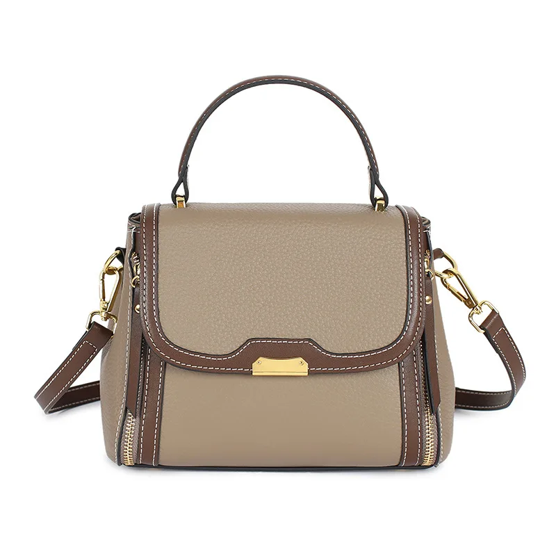 Женская сумка-тоут из натуральной кожи модная сумочка на плечо через для женщин