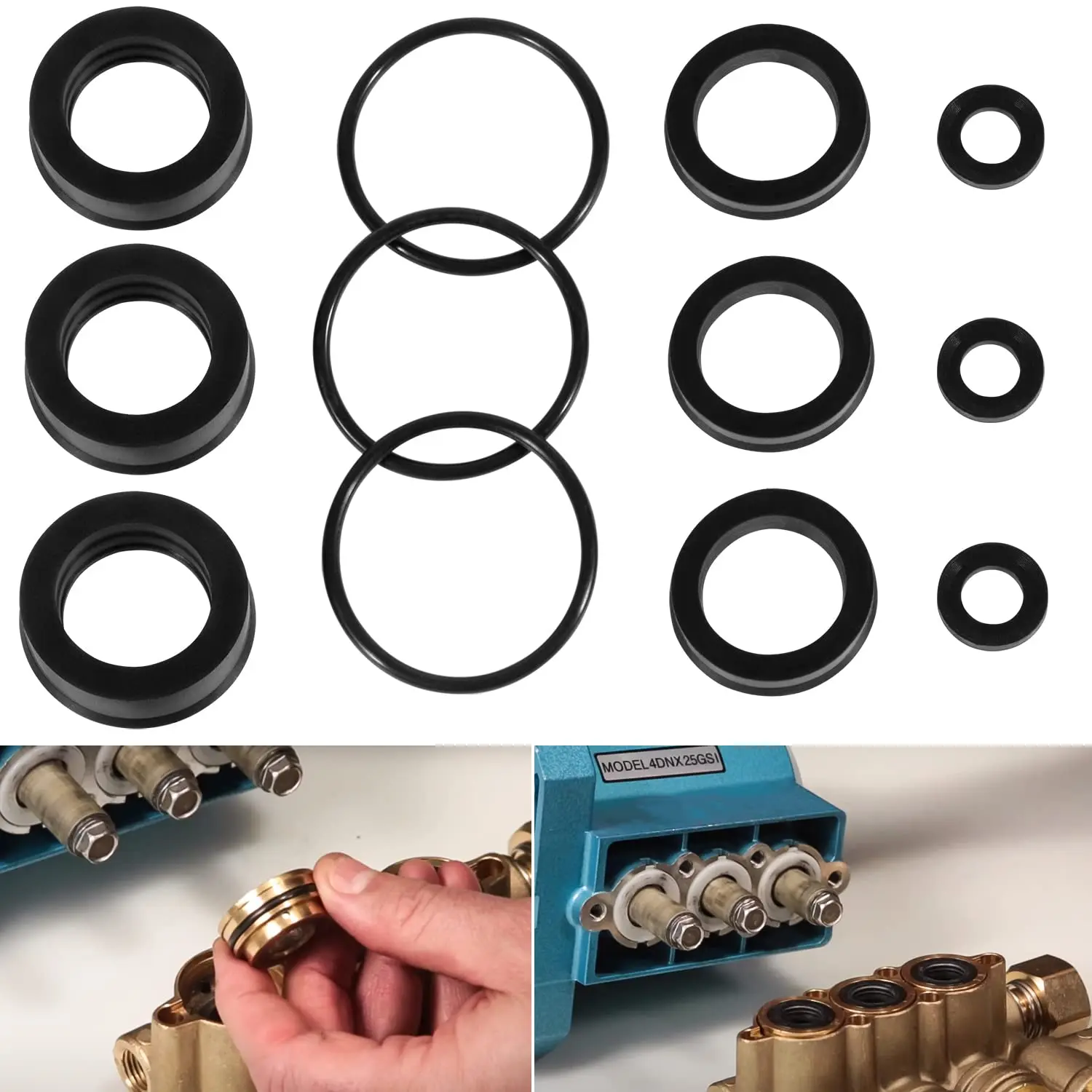 Chuang QIan 76975 Seal Kit  for Cat 4DNX25GSI 4DNX27GSI CAT Seal Kit for Pump 4DNX 12Pcs