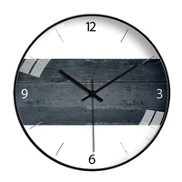 nordic 12inch wood pattern clock modern luxury design living room white silent home nordic clock for childrens room decoration