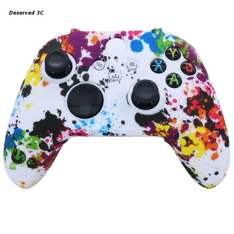 

R9CB Anti-slip Silicone Protective Case Cover Skins Thumb Caps for Xbox Series S X