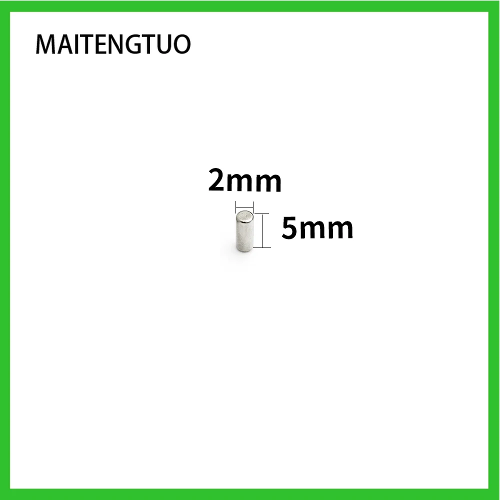

20/50/100/300/1000/2000/3000PCS 2x5 Long Strong Powerful Magnets Disc Permanent Magnet 2x5mm Small Round Neodymium Magnet 2*5