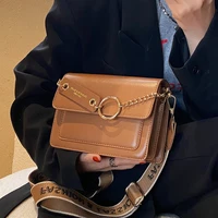 fashion chain shoulder bags for women luxury pu leather crossbody bag small flap messenger bag all match design ladies handbags