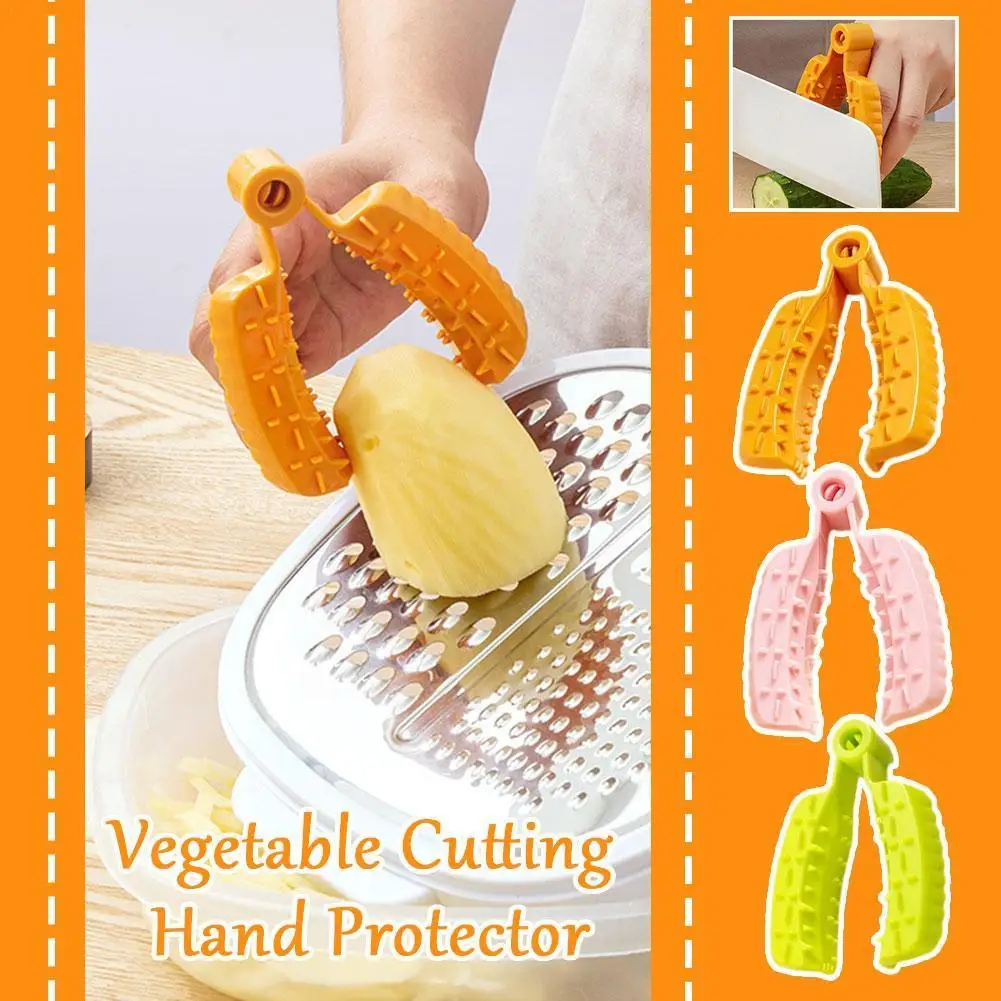 

Vegetable Cutting Hand Protector Kitchen Hand Protector Shave Potatoes Finger Silk Kitchen Grind Protector Tools Mashed Gar L1j9
