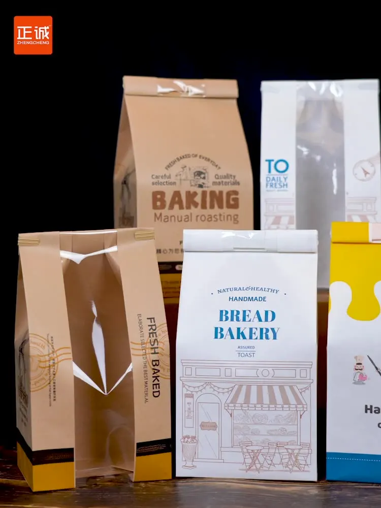 

450 г тостов, герметичный тостов, 7 ломтиков хлебной выпечки, 100 закусочный хлеб bagsSee с оконным мешком