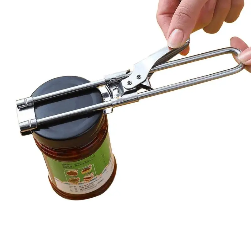

Bottle Cap Opener Soda Bottle Opener Stainless Jar Opener Smooth Handbar Manual Hand Held Can Opener For Home Seniors Elderly