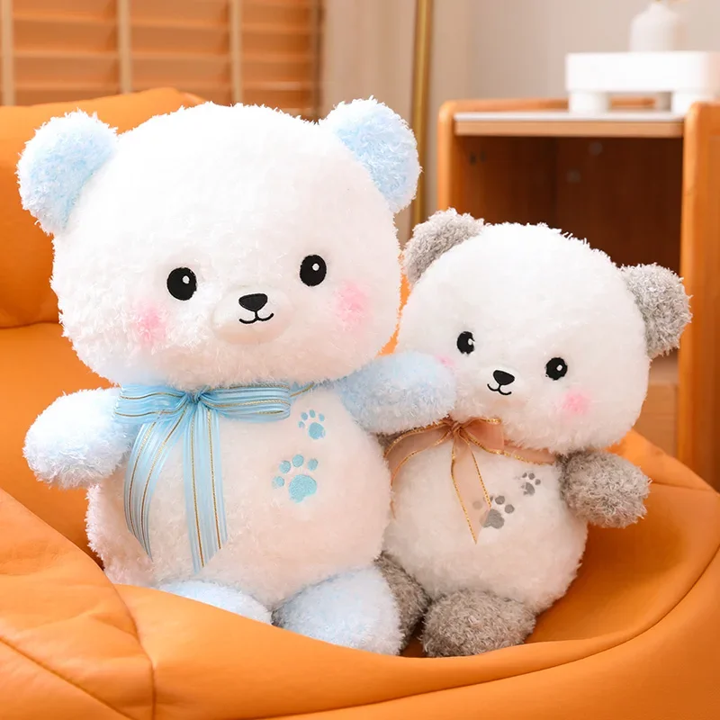 

Милая плюшевая кукла-мишка, милая мягкая детская игрушка-Зверюшка, Успокаивающая детская подушка для сна, подарок для девочек, 35-60 см