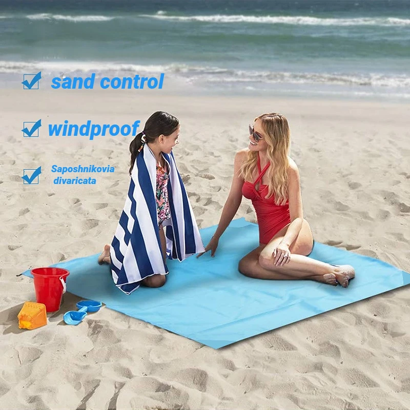 

Pocket Blanket Picnic Mat Lightweight Anti-sand Mat Mini Folding Beach Mat Outdoor Camping Must-have Moisture-proof Blanket Mat