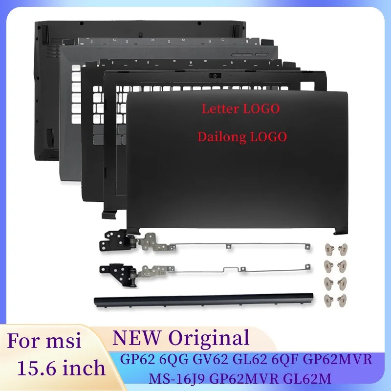 

Чехол для ноутбука MSI GP62 6QG GV62 GL62 6QF GP62MVR MS-16J9 GP62MVR GL62M, задняя крышка ЖК-дисплея/Передняя панель/петли/Упор для рук/Нижняя крышка