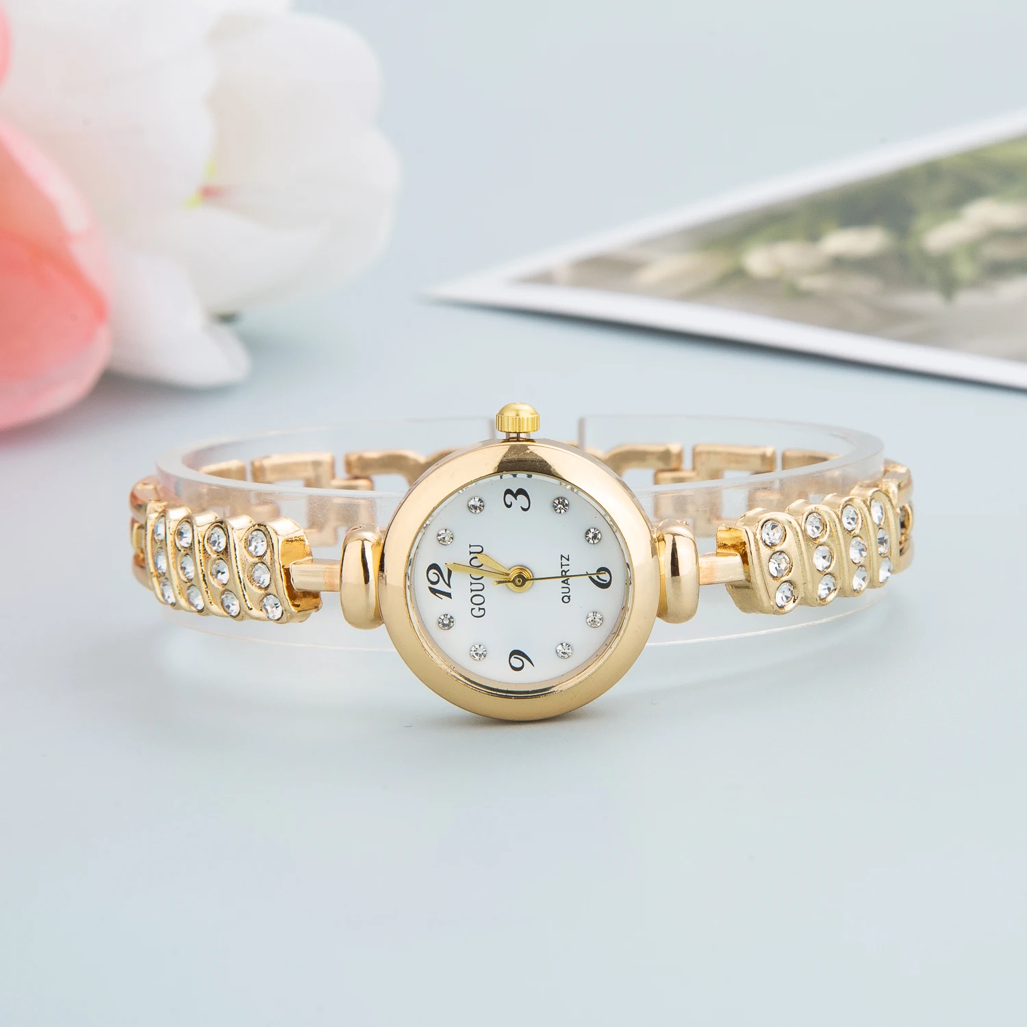Luxury Designer Watch for Women 2023 New Jewelry Diamond Crystal Bracelet Watches for Womens Elegant Fashion Quartz Wristwatches