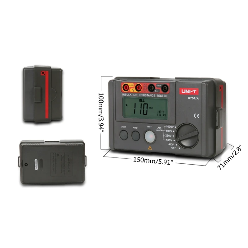 

37MD Upgraded Insulation Resistance Meter LCD Digital Insulation Resistance Tester Megohm Meter Megohmmeter 1000V Durable