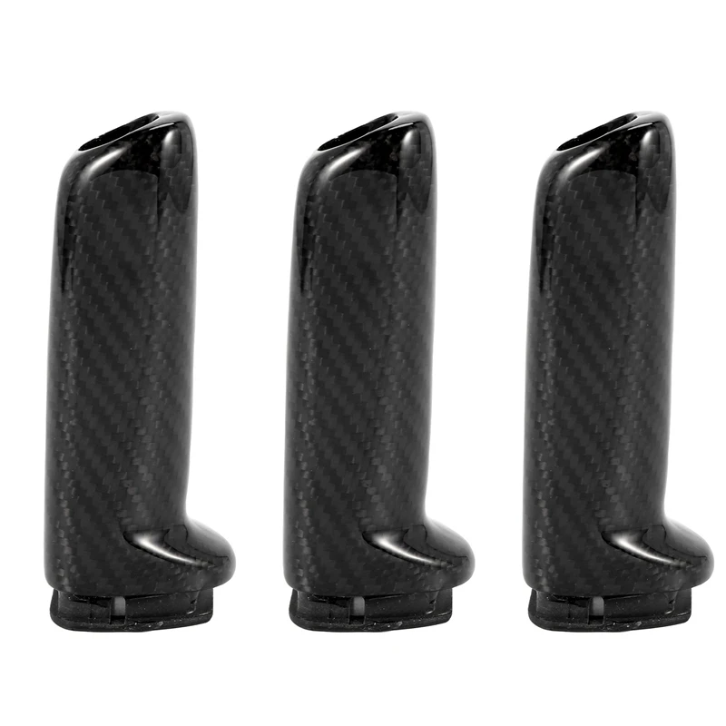 

3X для Bmw E46, E90, E92, E60, E39, F30, F34, F10, F20, универсальные ручки ручного тормоза из углеродного волокна, Накладка для внутренней отделки