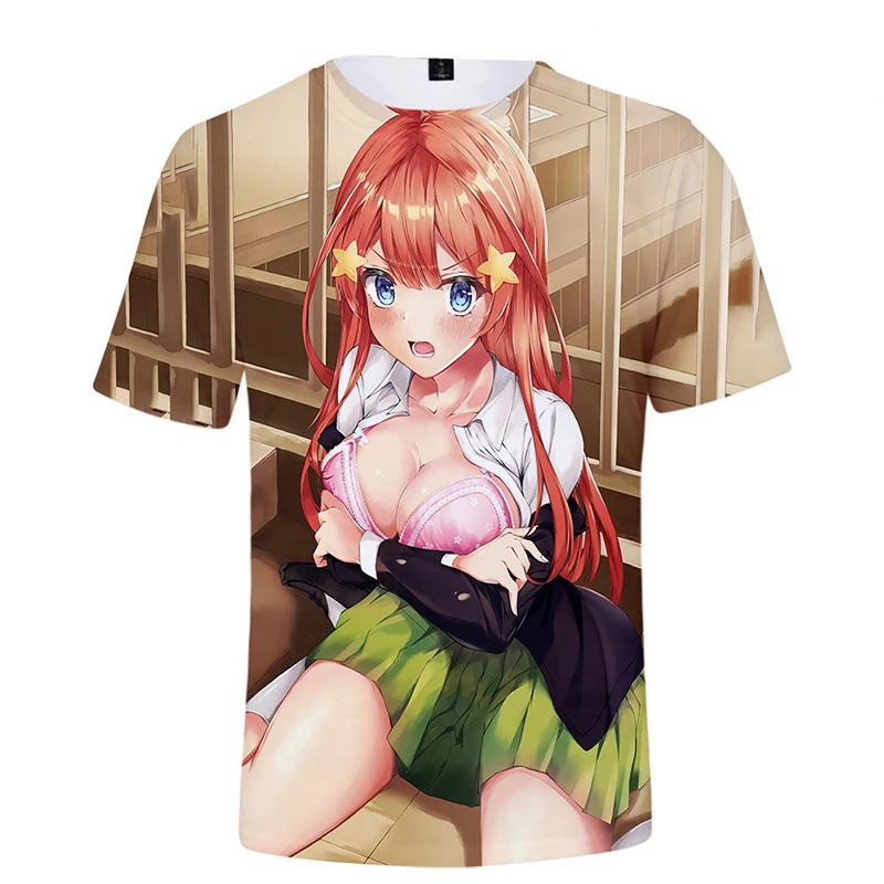 

Anime The Quintessential Quintuplets T Shirt 3D Printing Naked Hentai Sexy Tees for Men Women Fashion Hip Hop Harajuku y2k Tops