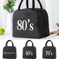 thermal lunch bag picnic food insulated lunch pouch canvas handbag travel breakfast box child cooler lunch bag tote for women
