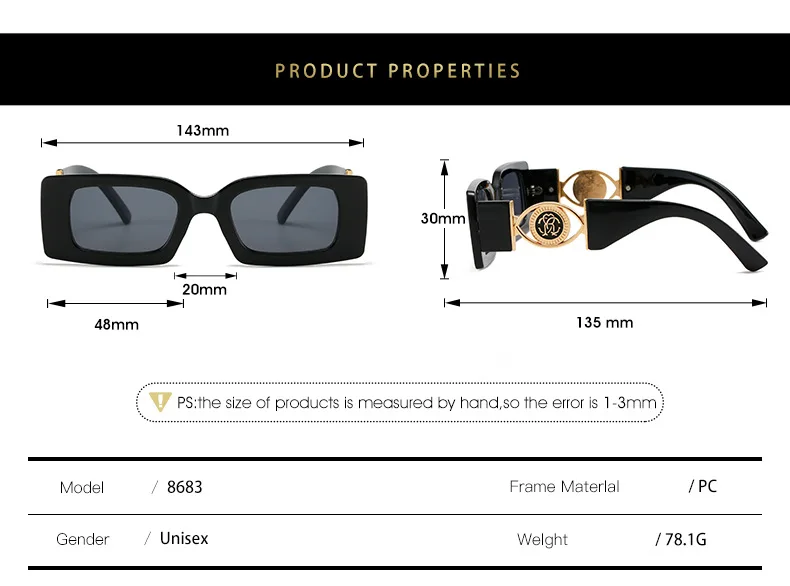 hot square frame sunglasses women 2022 luxury brand designer retro gradient sun glasses men black glasses shades for women free global shipping