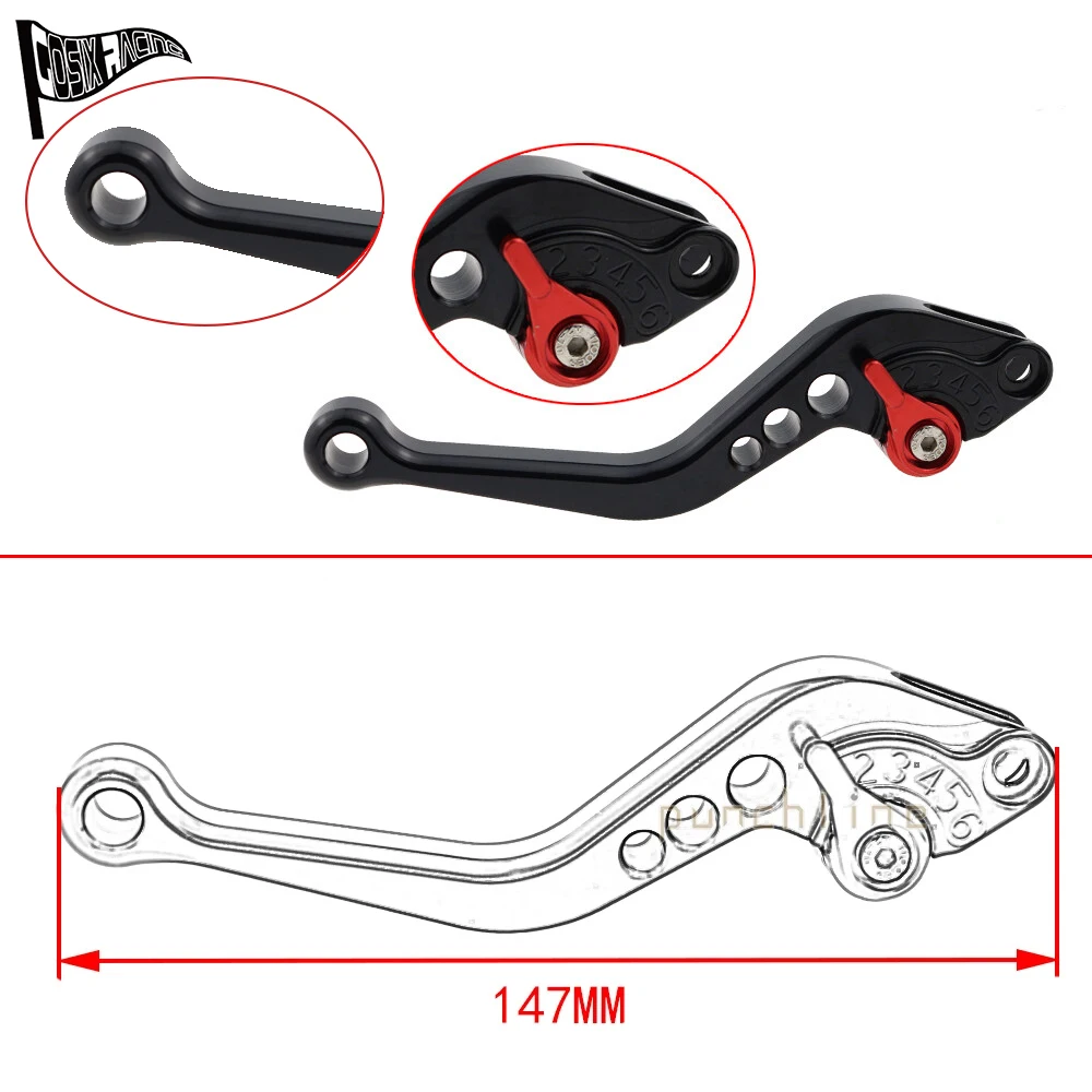 Фото Аксессуары для мотоциклов Stradale 800 2015-2016, Dragster 800 RR 2017-2022, Dragster 800 RC 2017-2020: рычаги тормоза и сцепления. №2