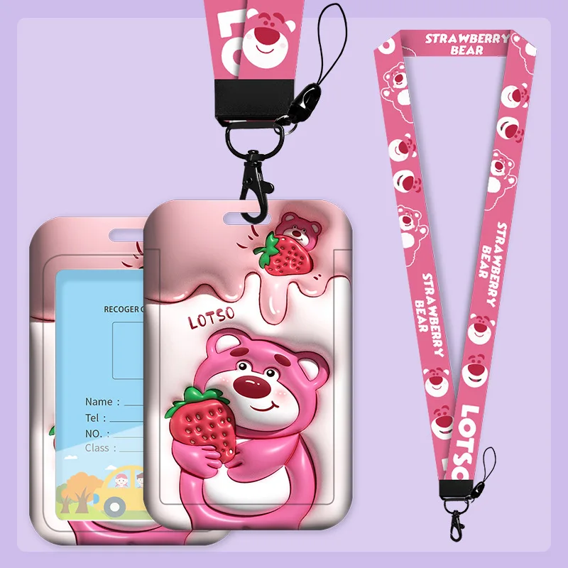 New Disney Women's Card Holders Cartoon 3D Expansion Card Case Mickey Mouse Pooh Bear StellaLou Bank ID Card Bags for Girls