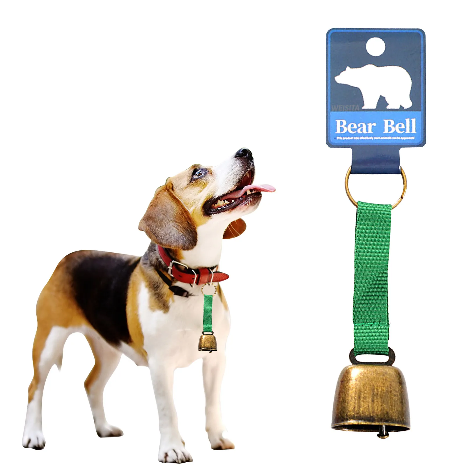 

Полицейский колокольчик с нейлоновым шнурком помогает предотвратить поразительные медведи во время пеших прогулок и выживания