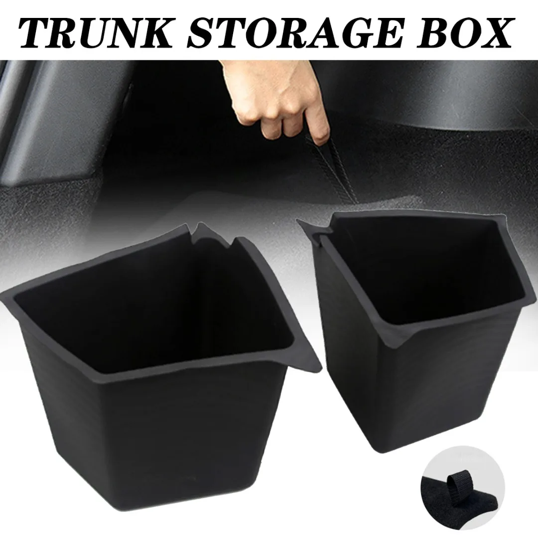 

Для Tesla Model Y 2020-2022, боковой ящик для хранения в багажнике автомобиля, ящики для груза, коробки из ТПЭ, аксессуары для автомобиля