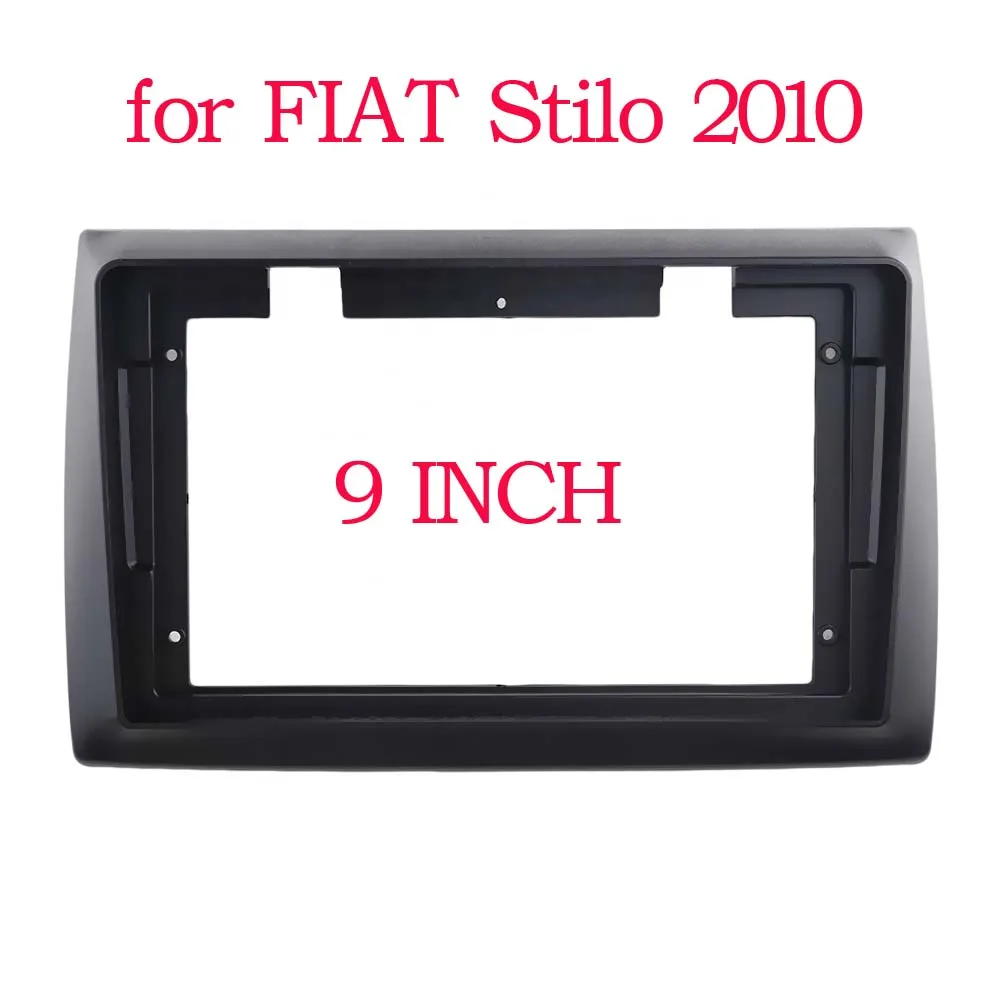 

Рамка 2 Din 9 дюймов для FIAT Stilo 2010, автомобильное радио, DVD, GPS, Mp5, пластиковая панель Fascia, рамка, комплект крепления для приборной панели