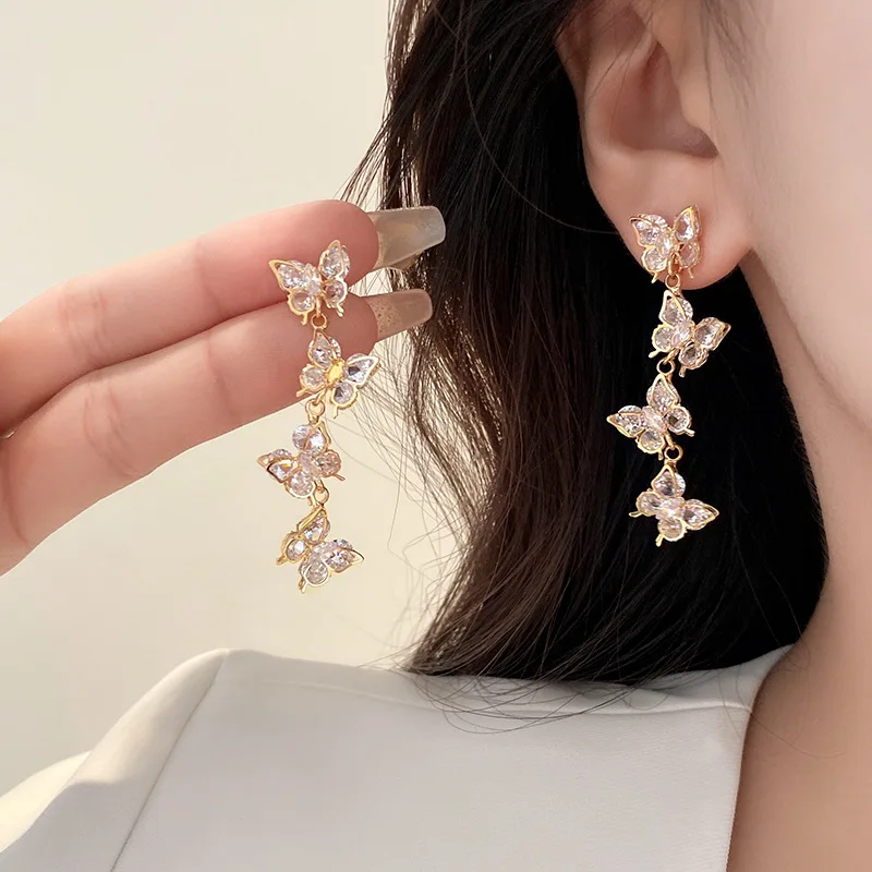 S925 Серебряная игла стандартный набор из циркона для женщин корейский Изысканный свитер низкая аллергия 2023 новые ювелирные изделия