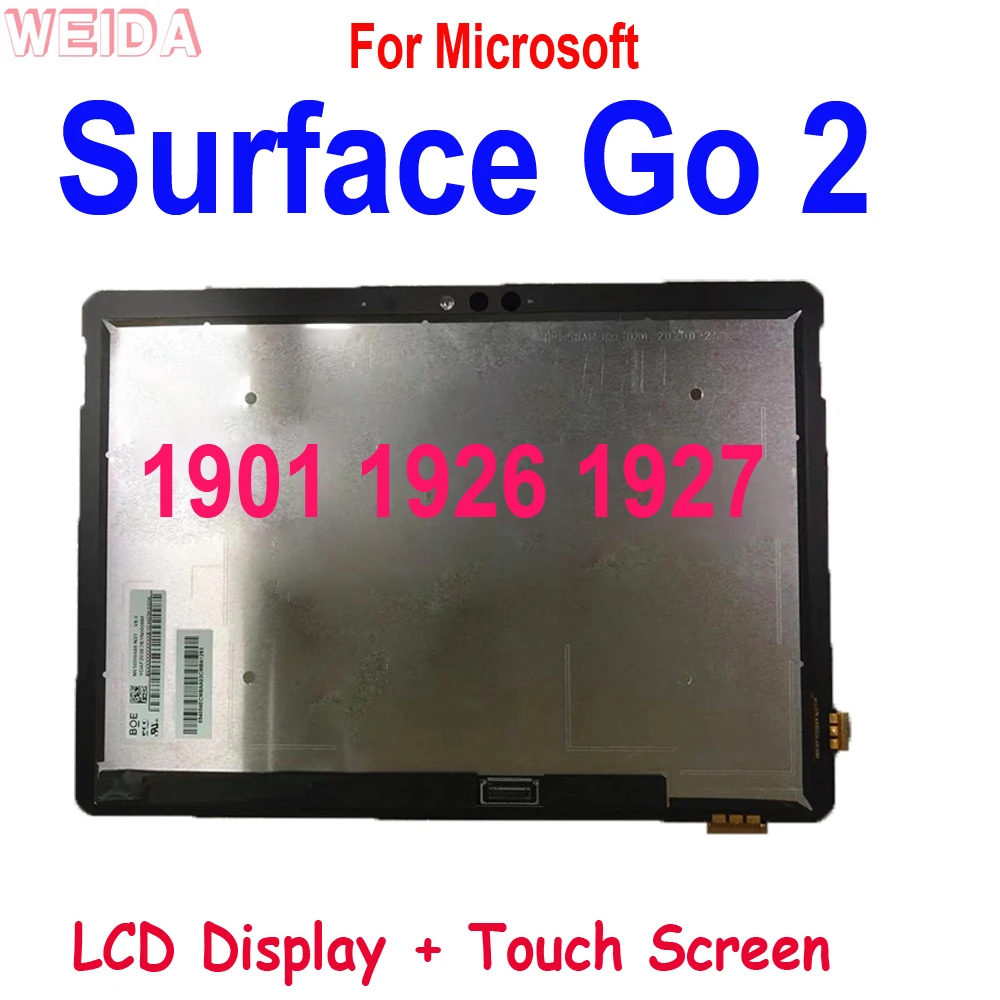 

AAA + LCD 10,5 "для Microsoft Surface Go 2 Go2 1901 1926, ЖК-дисплей кодирующий преобразователь сенсорного экрана в сборе для Surface Go 2 LCD