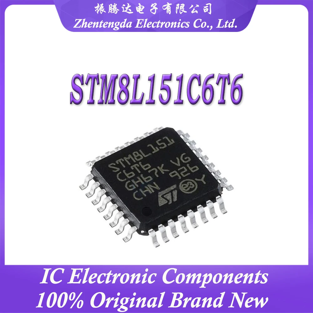 STM8L151C6T6 STM8L151C6 STM8L151C STM8L151 STM8L STM8 STM IC MCU Chip LQFP-48