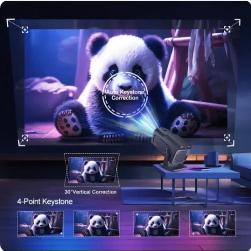 Мини-проектор HY320 720P Android 11 4K 300ANSI Wifi6 BT5.0