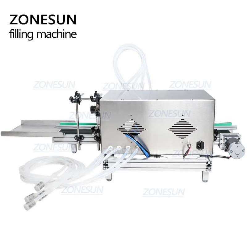 ZONESUN 4 Nozzles Benchtop Automatic Juice Water Filler Soft Drinks Liquid Bottling Filling Machine Line | Бытовая техника