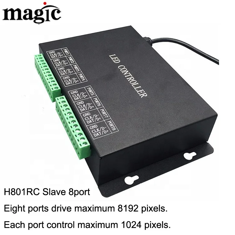 H803TV Подключение компьютера H802RA artnet H801RC подключение управления подсветкой