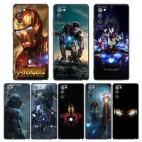 phone case for samsung galaxy m62 m52 m51 m32 m31 m22 m11 m01 f62 f52 f42 f22 f12 soft cases cover iron man avengers