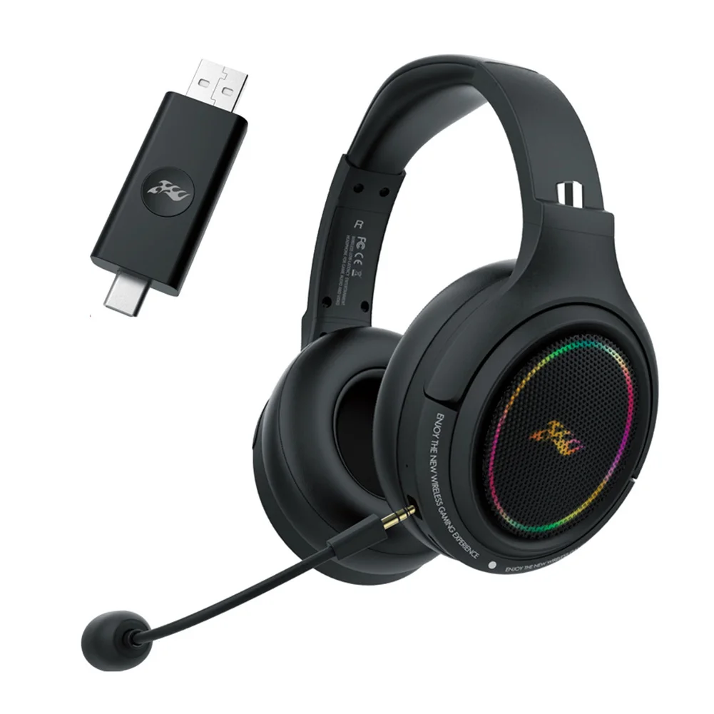 

Беспроводные наушники с поддержкой Bluetooth, 5.1, игровая гарнитура с разъемом Type-C, игровые наушники с низкой задержкой, беспроводные Игровые на...