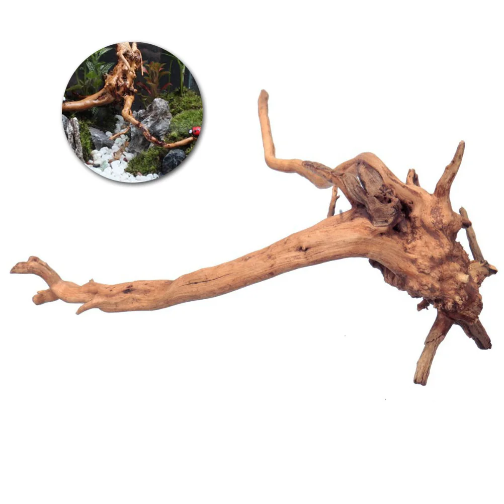 

Natural Landscaping Wood Ornaments Driftwood Stump Decorative Branch Wood Trunk for Aquarium Tank