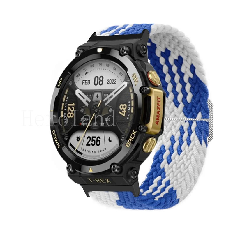 Ремешок нейлоновый для наручных часов Huami Amazfit T-RexproSmart плетеный эластичный