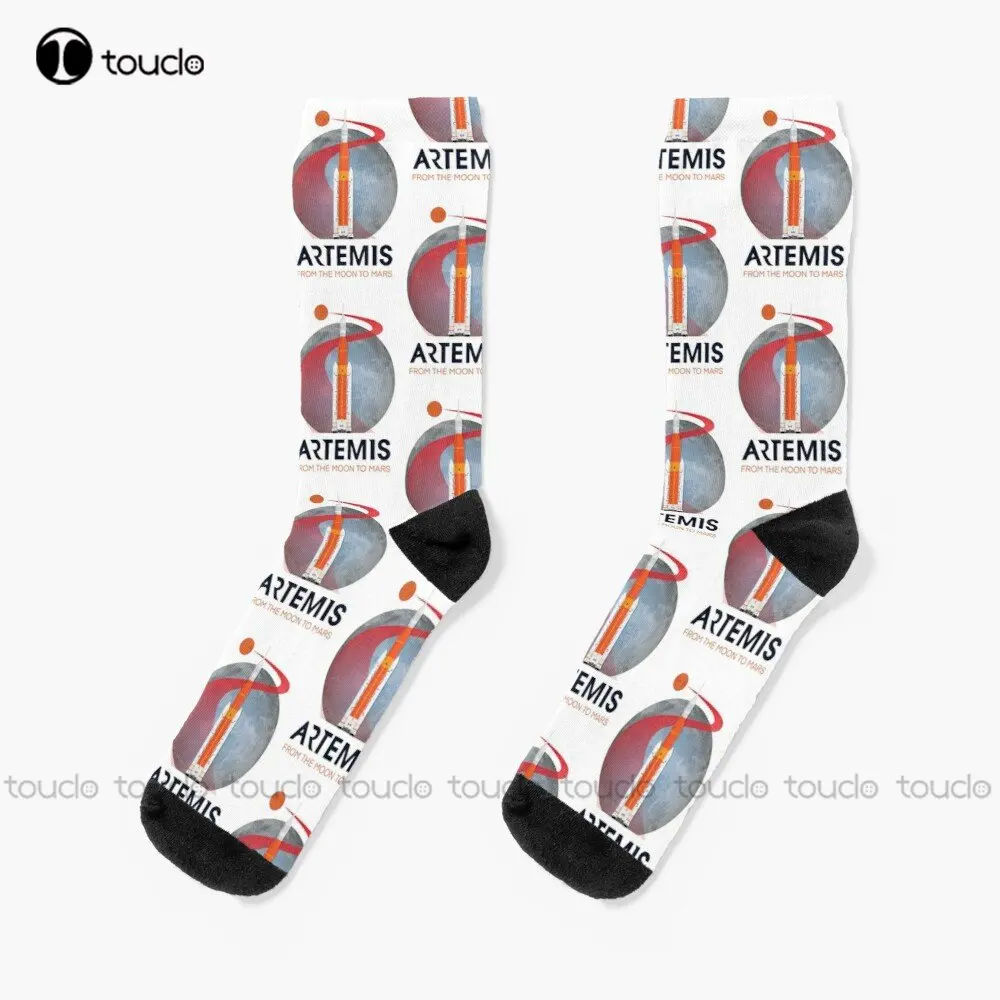 

Artemis Space программа веером арт носки женские черные носки модные креативные для отдыха смешное искусство абстрактная картина маслом носки забавные