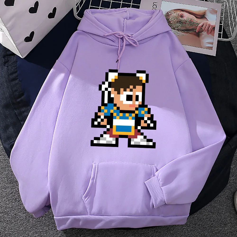 

Game Street Fighterr Printed Hoodie Men Funko Pop Streetwear Clothes Autumn New Fleece Pullovers Comfortable Long Sleeve Hoody