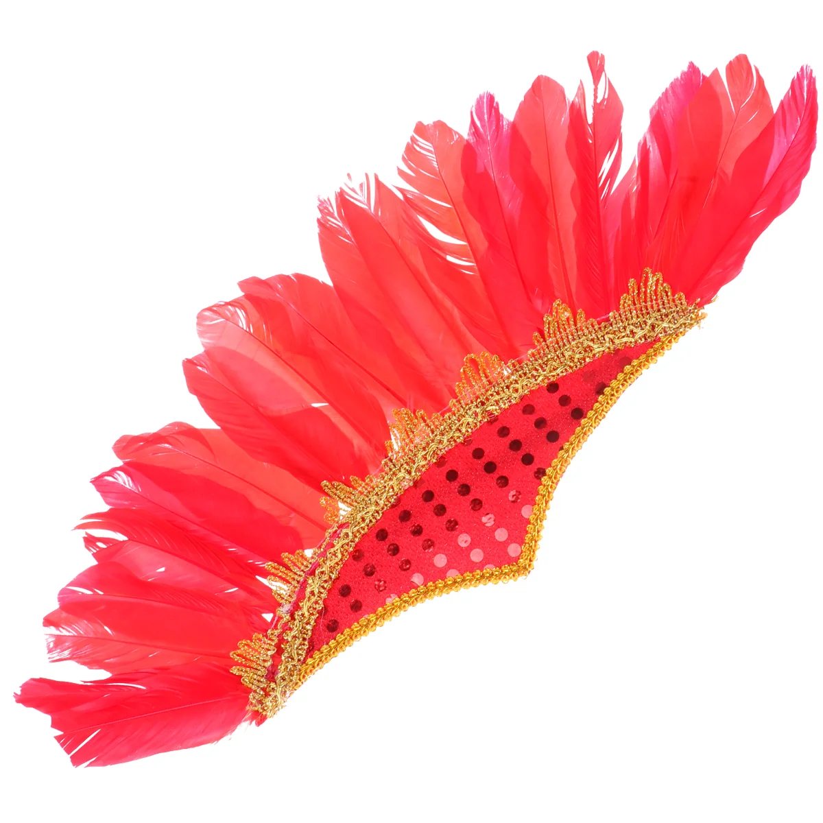 

1 Pc Feather Headdress Unique Fashion Hair Band Feather Headpiece for Dance Performance Carnival Party