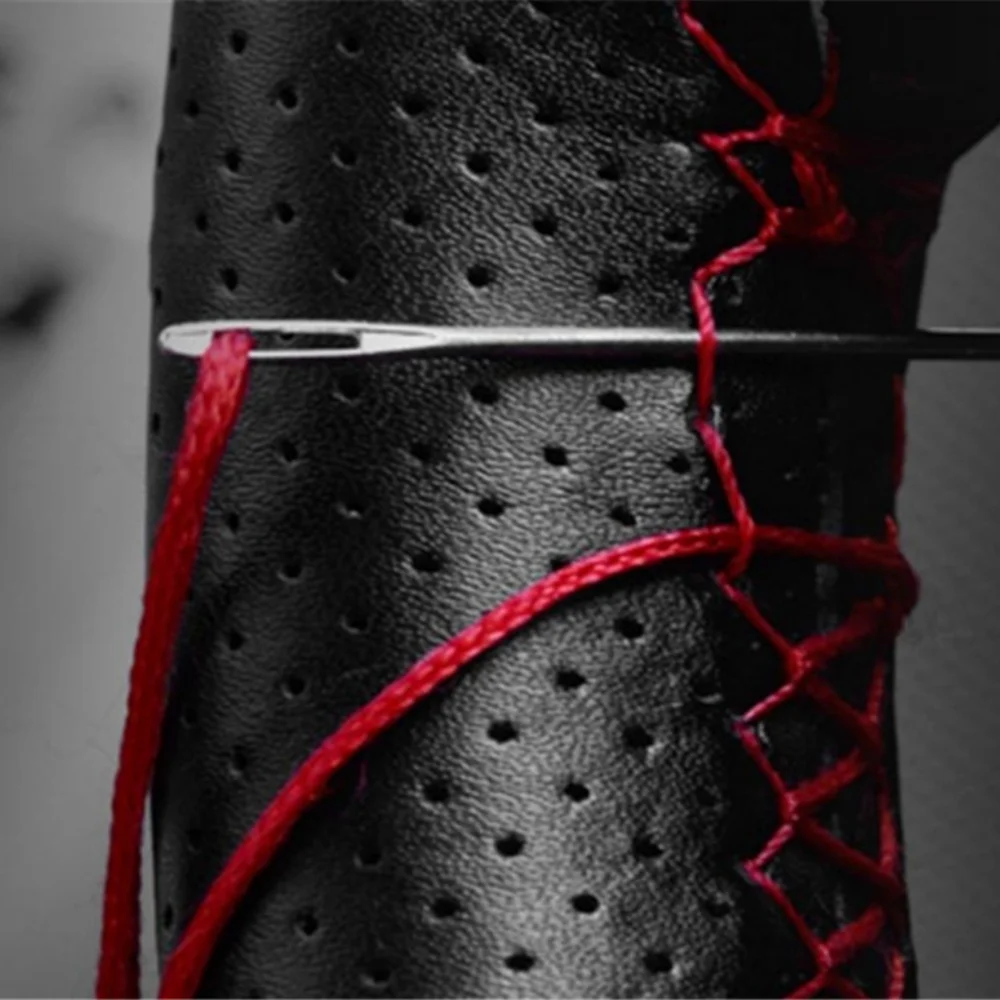 

Кожаный чехол на руль с оплеткой для Volkswagen Vw Jetta Golf Passat B5 B6 Beetle Polo Bora Caddy MK5 Skoda