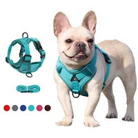 pet dog chest strap no pull dog vest with adjustable reflective breathable cat strap 1 5m2m3m5m leash set dog accessories