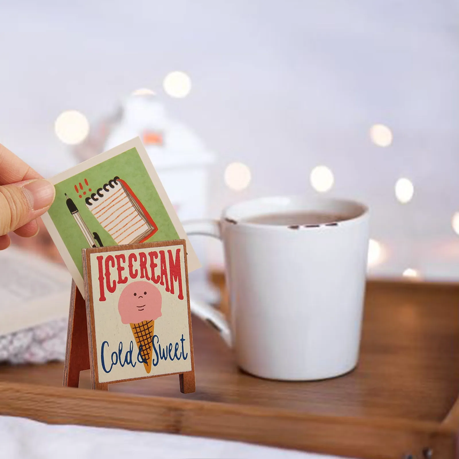 

Note Wooden Clip Photo Clip Message Note Clip Desktop Decoration Ornaments Note Clip Purple And Gold Christmas Decorations