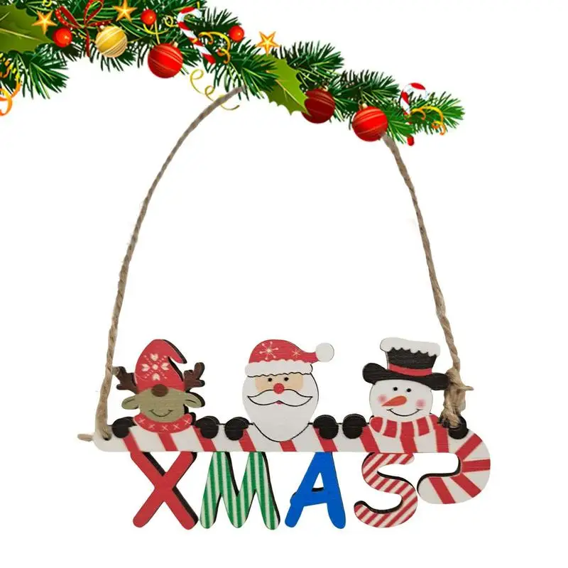 

Рождественская деревянная подвеска, полые режущие искусственные деревянные кусочки, деревенские Рождественские елочные украшения, праздн...