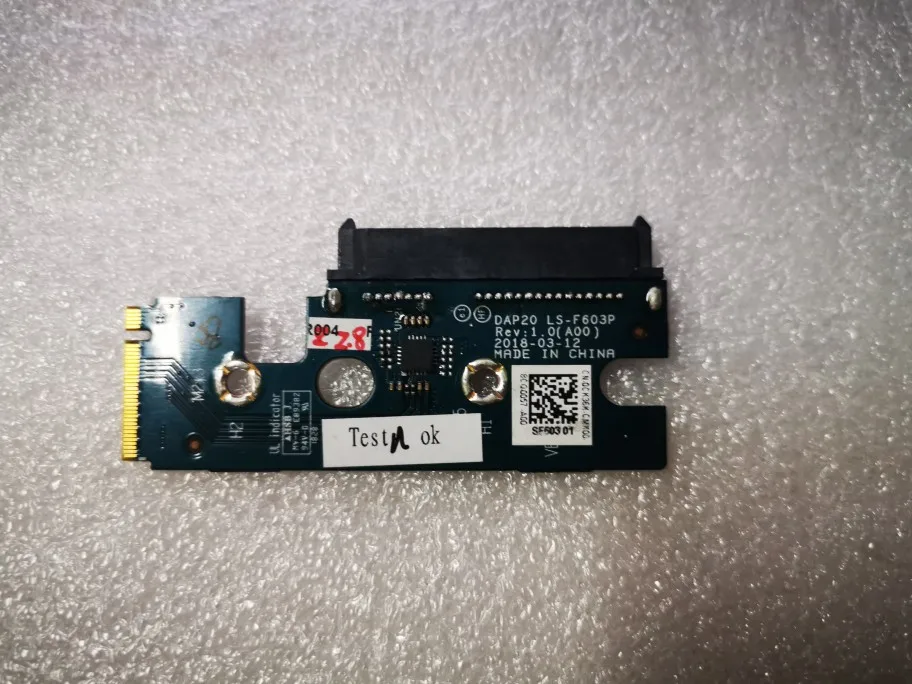 

HDD SSD board For Dell Precision 7730 7740 M7730 M7740 laptop SATA Hard Drive HDD SSD Connector Jack board 0CK36K DAP20 LS-F603P