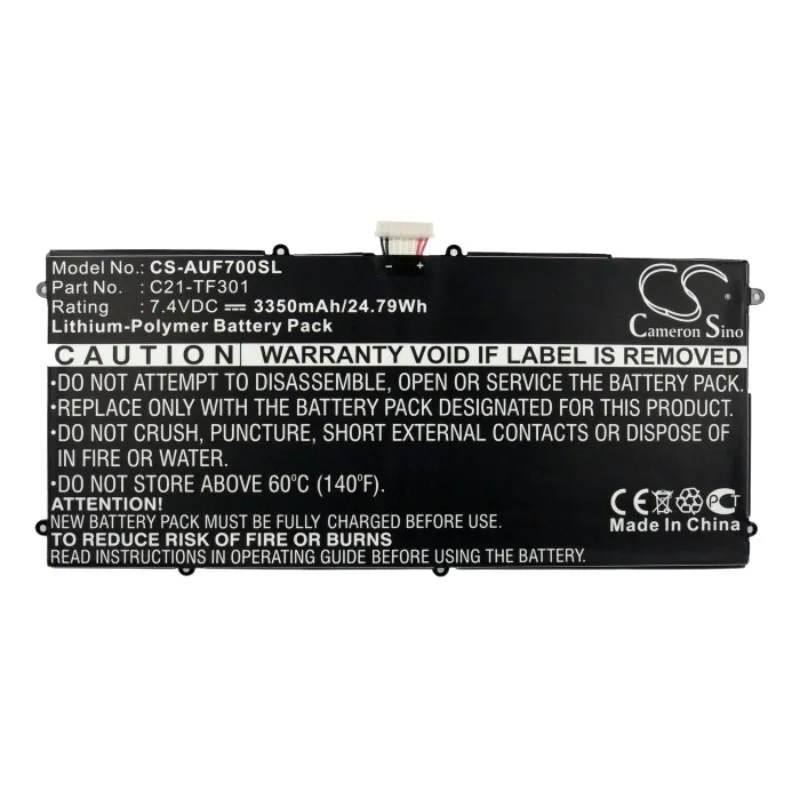 

Applicable AS US EEE PAD TF700 TF700T C21-TF301 tablet battery Model: CS-AUF700SL Applicable products: As us ee pad TF700 TF700T