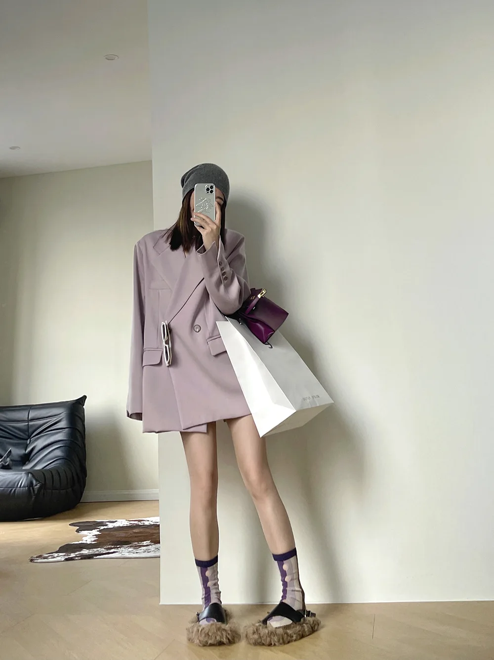 New Raw Edge Split Suit Jacket Women's 2022 Early Autumn New Loose Casual Small Suit Women's Clothing