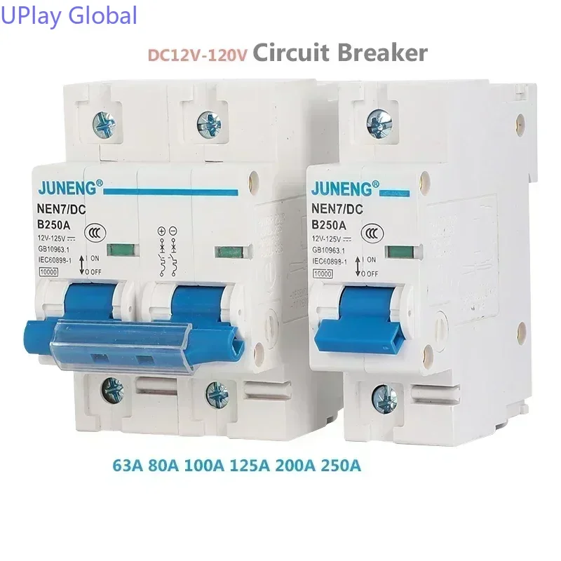 

Автоматический выключатель DC 12~120V 2P 63A-250A