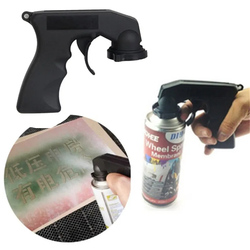 Portable Handle Spray Gun Aerosol Spray Can Handle With Full Grip Trigger With Full Grip Trigger Locking Collar