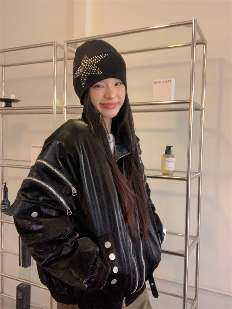 2024 новый дизайн стеганая куртка с воротником-стойкой женская зимняя шикарная