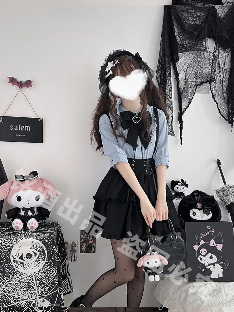 Осенний женский кружевной комплект с расклешенными рукавами длинным рукавом и