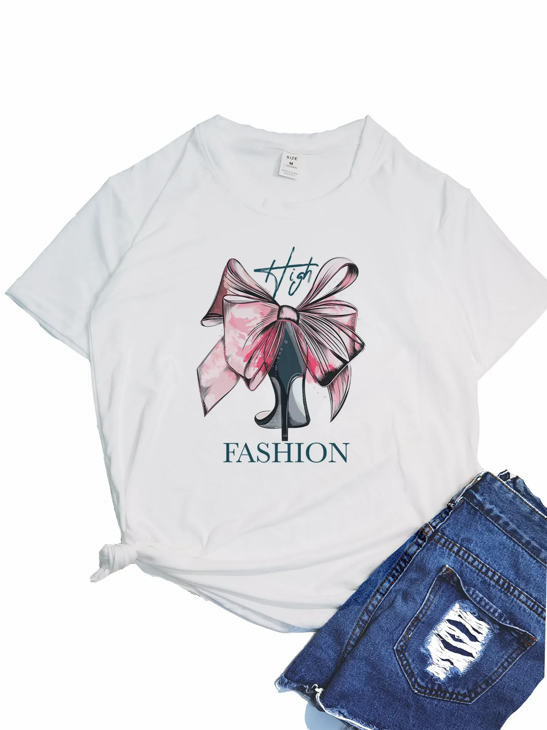 Базовая футболка Y2K с круглым вырезом смешной топ надписью Be You Do for женская