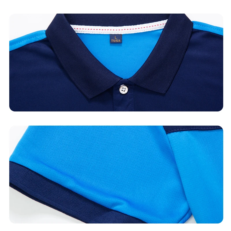 Спортивная летняя мужская рубашка-поло для бадминтона недорогая Повседневная с